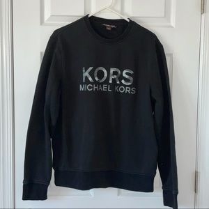 Mens Michael Kors Black Pulllover Sweater